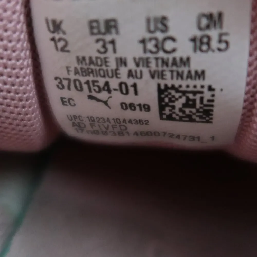 Puma Shoes Kids 13C Slip On Sneaker Bungee Athletic Trainer Active Pink Running